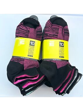 Endurance Woman’s Active Sports Ankle Socks multicolor 20 Pairs